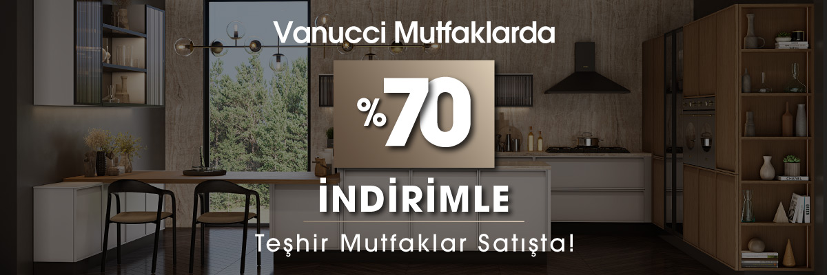 Teşhir Mutfaklar %70 İndirimle Satışta!